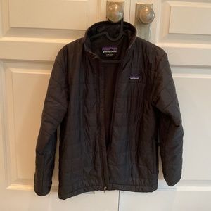Patagonia boys nano puff jacket black